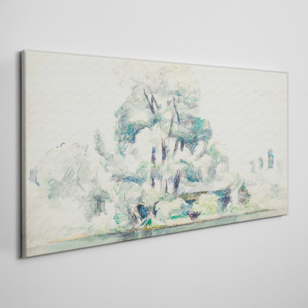 Foto auf leinwand Eine friedliche Landschaft in Pastelltönen