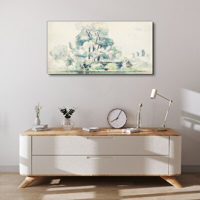 Foto auf leinwand Eine friedliche Landschaft in Pastelltönen
