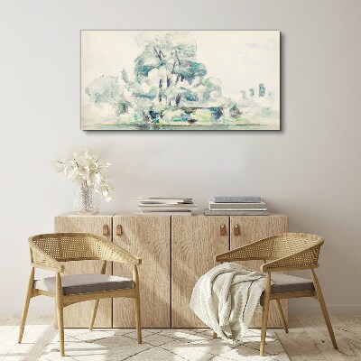Foto auf leinwand Eine friedliche Landschaft in Pastelltönen