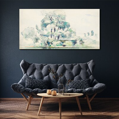 Foto auf leinwand Eine friedliche Landschaft in Pastelltönen