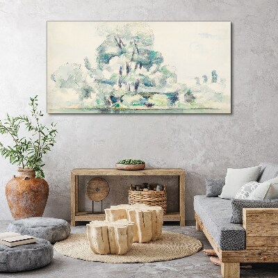 Foto auf leinwand Eine friedliche Landschaft in Pastelltönen