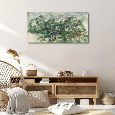 Wandbild Bei Waters Edge Cézanne