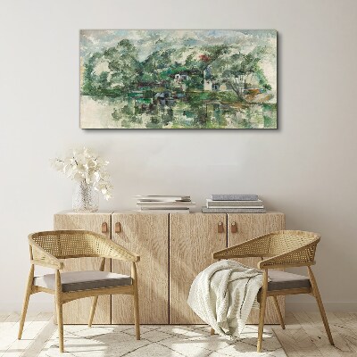 Wandbild Bei Waters Edge Cézanne