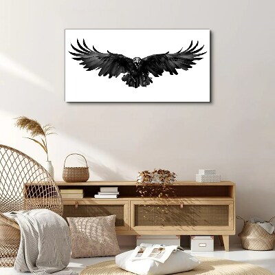 Bild auf leinwand Schwarzer Adler im Flug