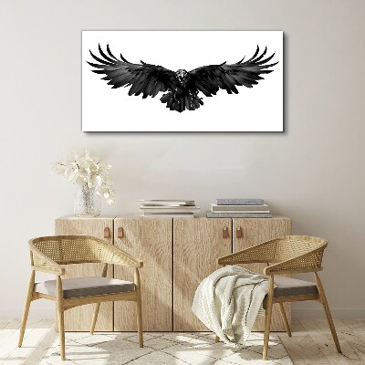 Bild auf leinwand Schwarzer Adler im Flug
