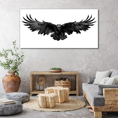 Bild auf leinwand Schwarzer Adler im Flug