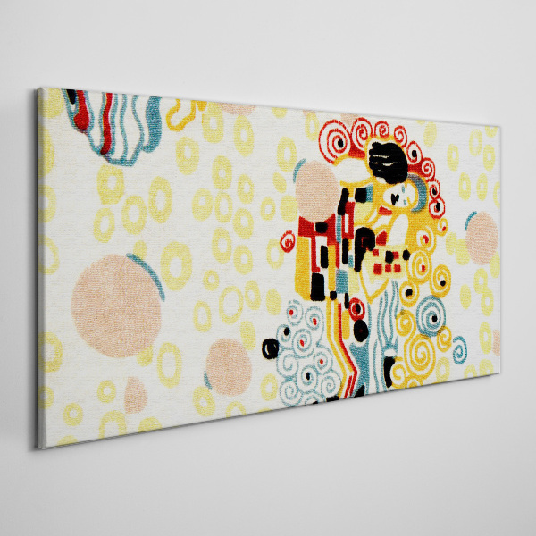 Bild auf leinwand Farbige Kreise und Figuren
