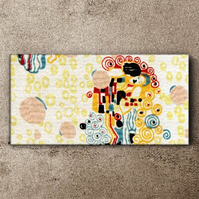 Bild auf leinwand Farbige Kreise und Figuren