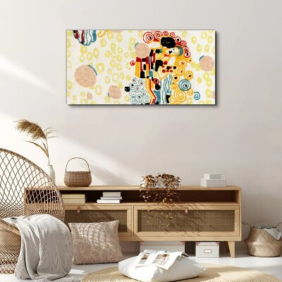 Bild auf leinwand Farbige Kreise und Figuren