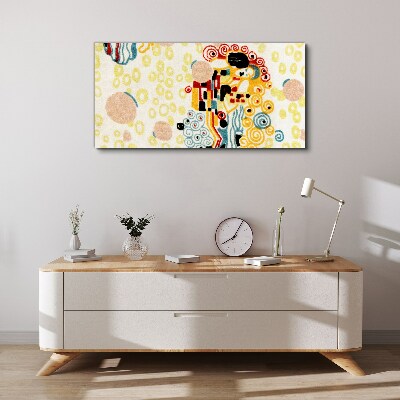 Bild auf leinwand Farbige Kreise und Figuren