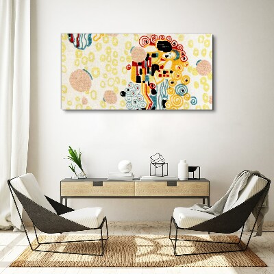 Bild auf leinwand Farbige Kreise und Figuren