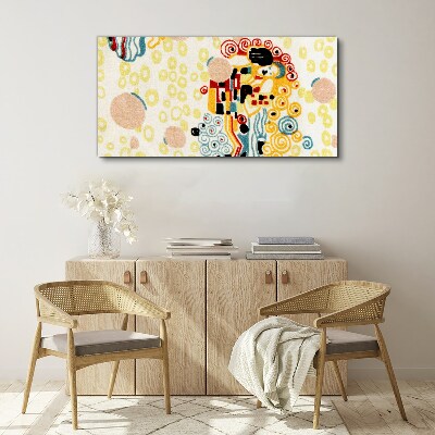 Bild auf leinwand Farbige Kreise und Figuren