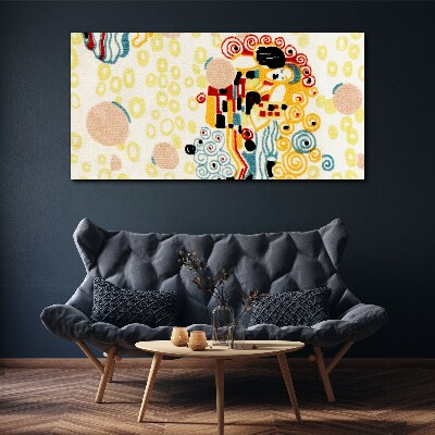 Bild auf leinwand Farbige Kreise und Figuren