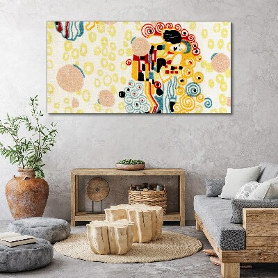 Bild auf leinwand Farbige Kreise und Figuren