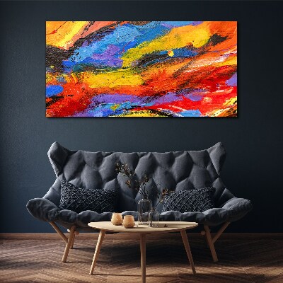 Foto auf leinwand Dynamische Farben in Bewegung