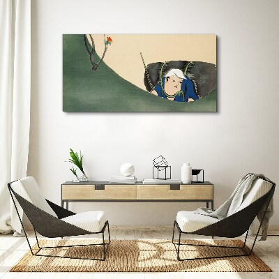 Leinwandbild Verloren im Grünen