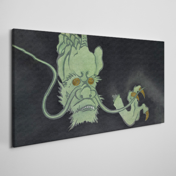 Foto leinwand Drache im Dunkeln