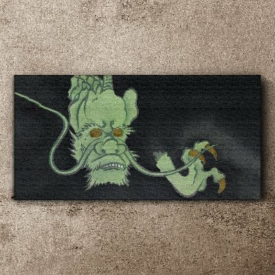 Foto leinwand Drache im Dunkeln