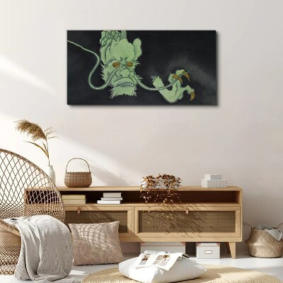 Foto leinwand Drache im Dunkeln