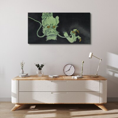 Foto leinwand Drache im Dunkeln