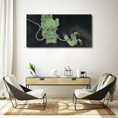 Foto leinwand Drache im Dunkeln
