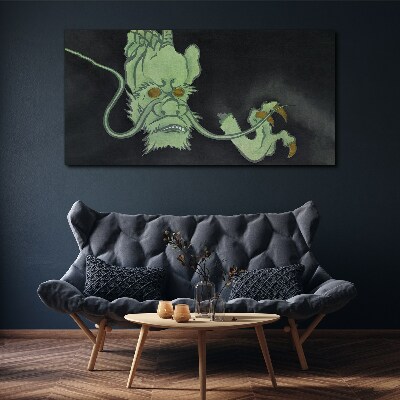 Foto leinwand Drache im Dunkeln