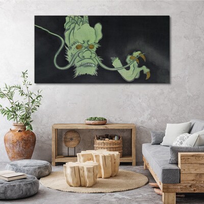 Foto leinwand Drache im Dunkeln