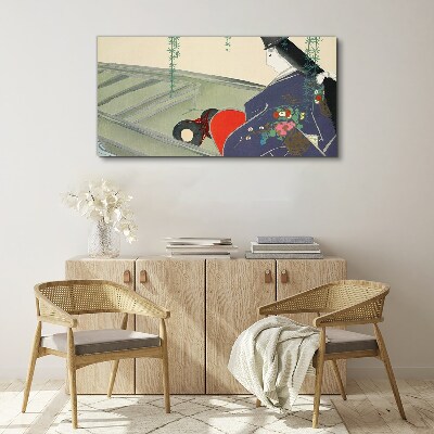 Bild auf leinwand Abstrakter Damen Kimono