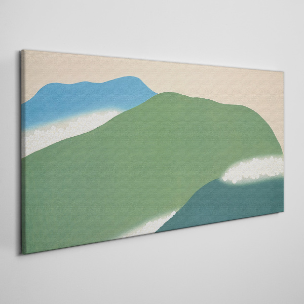 Foto auf leinwand Wellen und Hügel in Harmonie