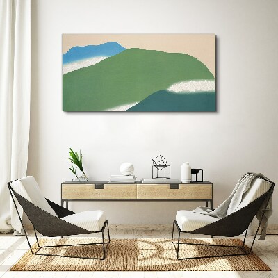 Foto auf leinwand Wellen und Hügel in Harmonie