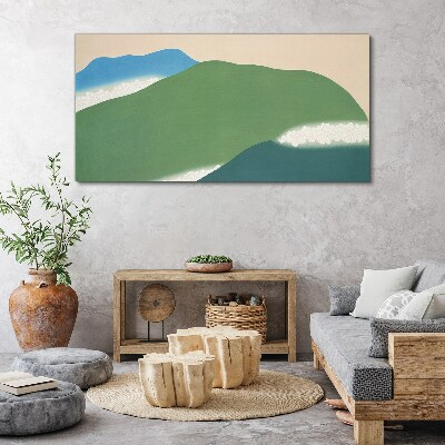 Foto auf leinwand Wellen und Hügel in Harmonie