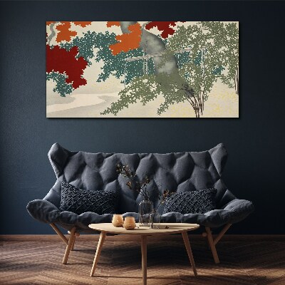 Foto auf leinwand Herbstlaub in der Landschaft