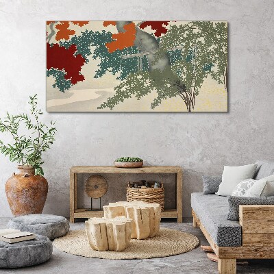 Foto auf leinwand Herbstlaub in der Landschaft