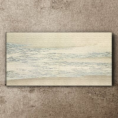 Bild auf leinwand Wellen auf ruhigem Hintergrund