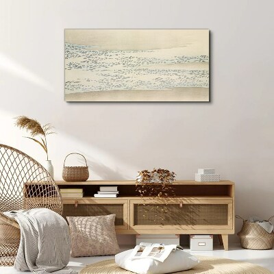 Bild auf leinwand Wellen auf ruhigem Hintergrund