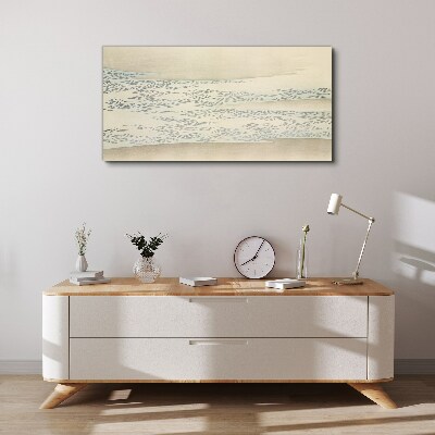 Bild auf leinwand Wellen auf ruhigem Hintergrund