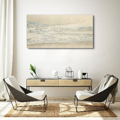 Bild auf leinwand Wellen auf ruhigem Hintergrund