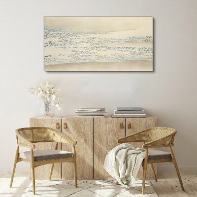Bild auf leinwand Wellen auf ruhigem Hintergrund
