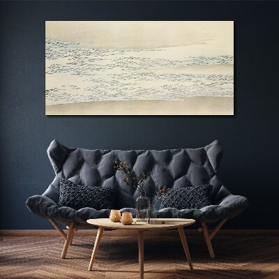 Bild auf leinwand Wellen auf ruhigem Hintergrund