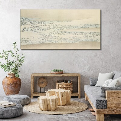 Bild auf leinwand Wellen auf ruhigem Hintergrund