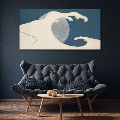 Foto auf leinwand Winken im Mondlicht