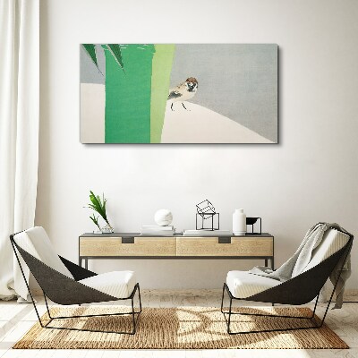 Foto leinwand Ein geflügelter Freund im Grünen