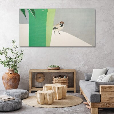 Foto leinwand Ein geflügelter Freund im Grünen