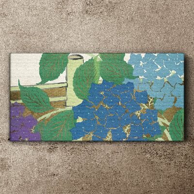 Bild auf leinwand Blumenkompositionen in Pastellfarben