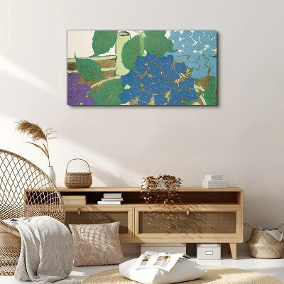 Bild auf leinwand Blumenkompositionen in Pastellfarben