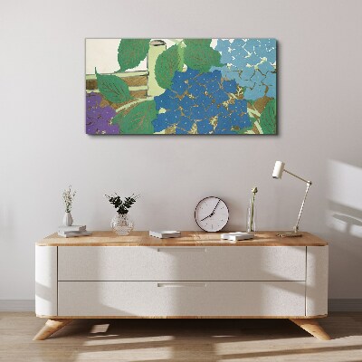 Bild auf leinwand Blumenkompositionen in Pastellfarben