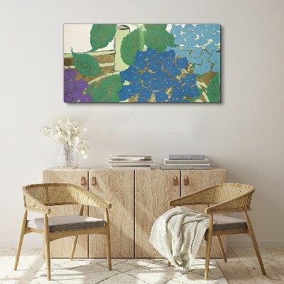 Bild auf leinwand Blumenkompositionen in Pastellfarben