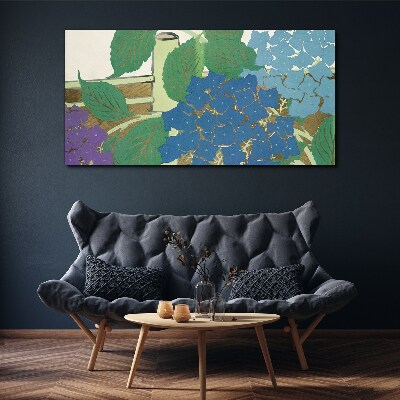 Bild auf leinwand Blumenkompositionen in Pastellfarben