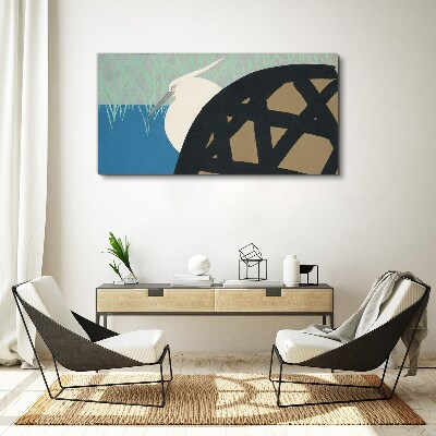 Foto auf leinwand Vogel in der Landschaft