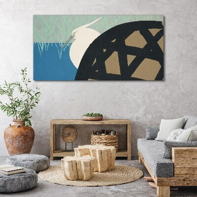 Foto auf leinwand Vogel in der Landschaft